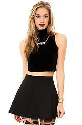 *mkl Collective:the Renaissance Crop Top In Black, Tops (sleeveless) For Women
