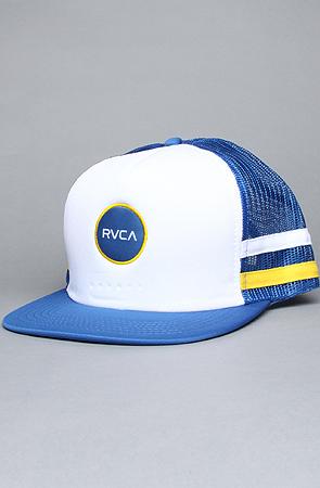 RVCA Men's The Blithe Trucker II Hat in Royal Fade, Hats