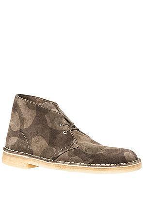 Clarks Originals Men's The Desert Boot In Green Camo, Boots