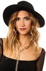 Rvca:the No Promises Fedora In Black, Hats For Women