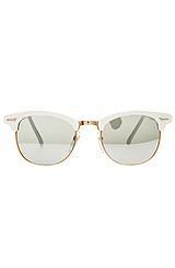 Replay Vintage Sunglasses:the White Soho Sunglasses In Snow White, Sunglasses For Women