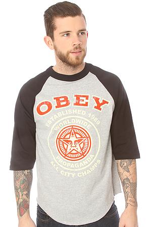 Obey Men's The All City Champs 2 Raglan Tee