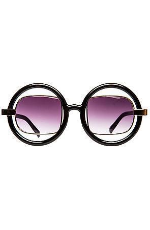 *mkl Accessories Women's The Circle Gets The Square Sunglasses In Black, Sunglasses