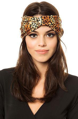 Gold Saturn Women's The Wild Thing Turban In Leopard, Accessories
