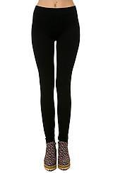 Just One: The French Terry Leggings In Black, Leggings For Women