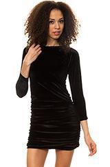 Marialia:black Velvet Bodycon Dress, Dresses For Women