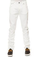 Nudie Jeans:the Thin Finn Denim In White, Denim For Men
