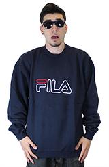 Vintage Deadstock: Fila Embroidered Classic Crewneck Sweatshirt (navy), Sweatshirts For Men