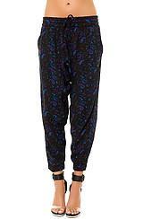 Obey:the Antalya Harem Pant In Black, Pants For Women