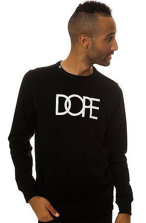 Dope Men's The Classic Logo Crewneck In Black, Sweatshirts