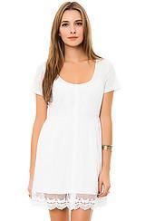 Volcom:the Little Dove Dress In White, Dresses For Women