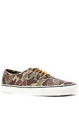 Vans Footwear:the Authentic Sneaker In Camo & Marshmallow, Sneakers For Men