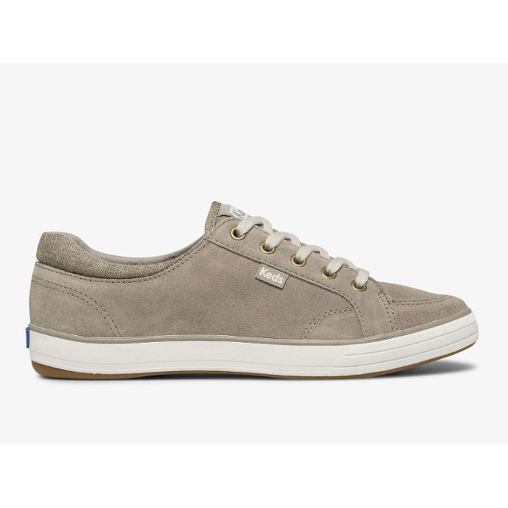 Keds Center Ii Suede Dove Gray, Size 10m Women Inchess Shoes