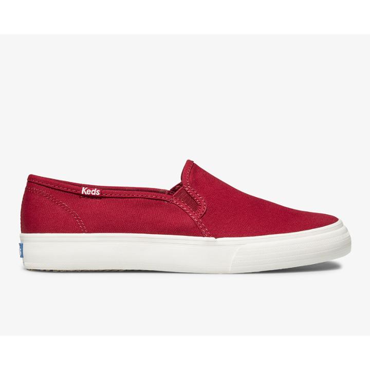 Keds Double Decker Canvas Red, Size 9m Women Inchess Shoes