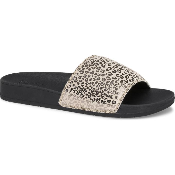Keds Bliss Ii Leather Leopard Sandal Rose Gold/black, Size 6m Women Inchess Shoes