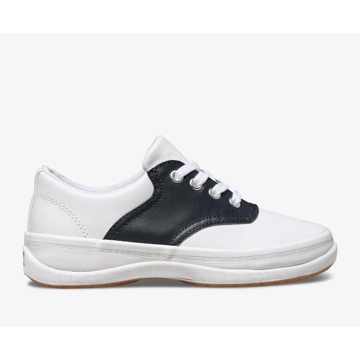 Keds School Days Sneaker White / Classic Navy, Size 3.5m Keds Shoes