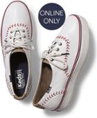 Keds Triple Pennant Leather White, Size 6m Women Inchess Shoes