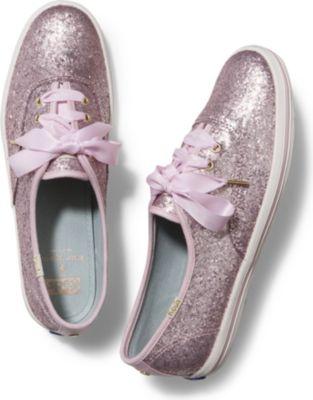 Keds Kate Spade New York Champion Glitter Blush Pink Matte Glitter
