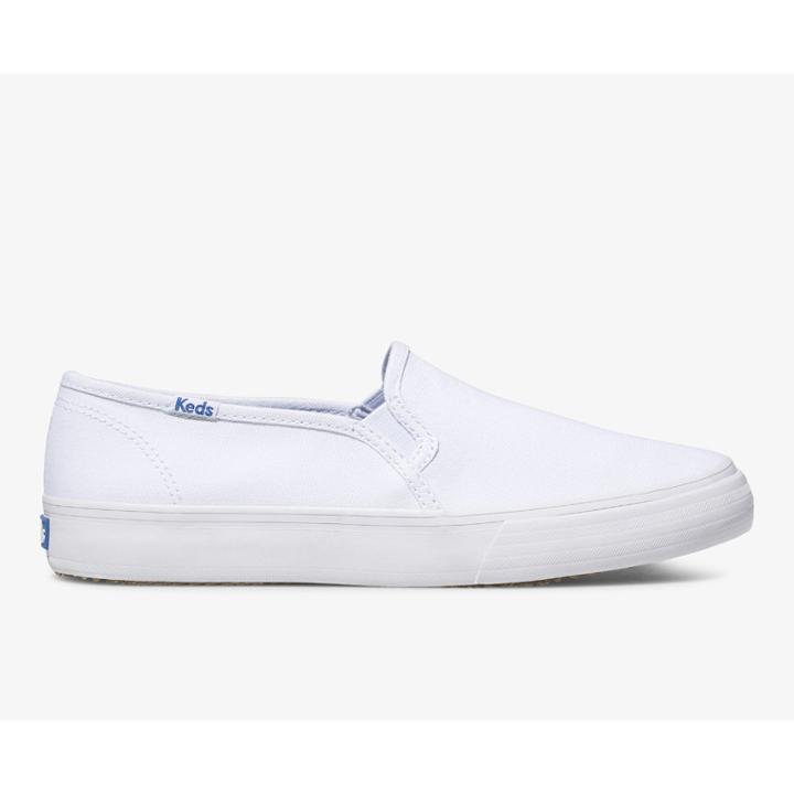 Keds Double Decker Canvas White, Size 11m Women Inchess Shoes