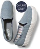 Keds Triple Decker Denim Light Blue, Size 6m Women Inchess Shoes