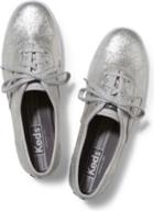 Keds Champion Metallic Crinkle Leather Silver