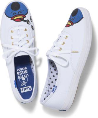 Keds X Little Miss Bossy Champion Blue Multi, Size 5m Women Inchess Shoes