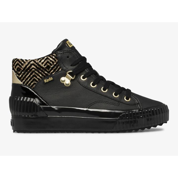 Keds Demi Mid Trx Dazzle Black, Size 9.5m Women Inchess Shoes
