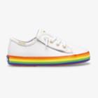 Keds Kickstart Leather Jr Rainbow White/rainbow, Size 4.5m Keds Shoes