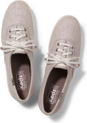 Keds Champion Wool Oatmeal, Size 5.5m Women Inchess Shoes