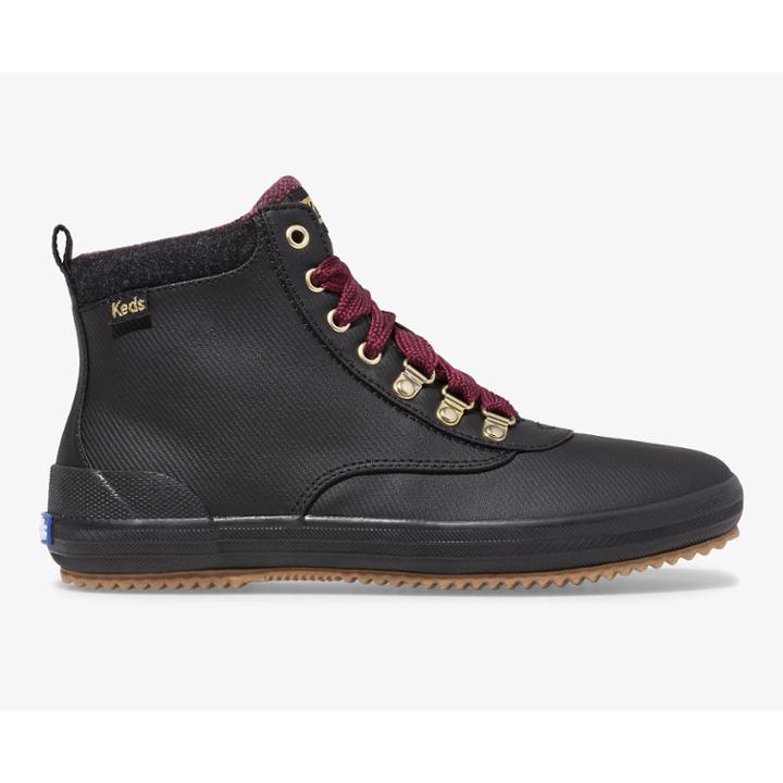 Keds Scout Boot Ii Water-resistant Canvas W/ Thinsulate&trade; Black, Size 10m Women Inchess Shoes