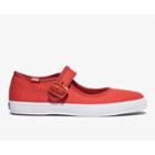 Keds Champion Mary Jane Feat. Organic Cotton Aura Red, Size 7m Women Inchess Shoes