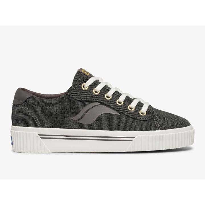Keds Crew Kick Alto Soft Twill Gray, Size 6.5m Women Inchess Shoes