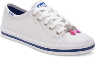Keds Kickstart Charm Sneaker White Leather, Size M Keds Shoes