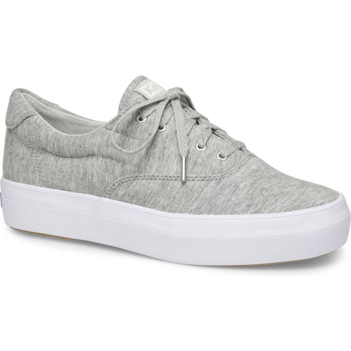 Keds Rise Jersey Lt Gray, Size 6m Women Inchess Shoes