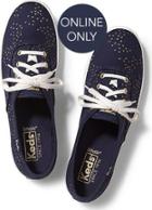 Keds Champion Mini Bird Navy Gold, Size 5.5m Women Inchess Shoes