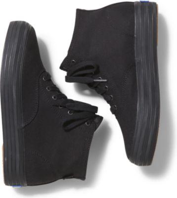 Keds Triple Hi Black Black, Size 5m Women Inchess Shoes