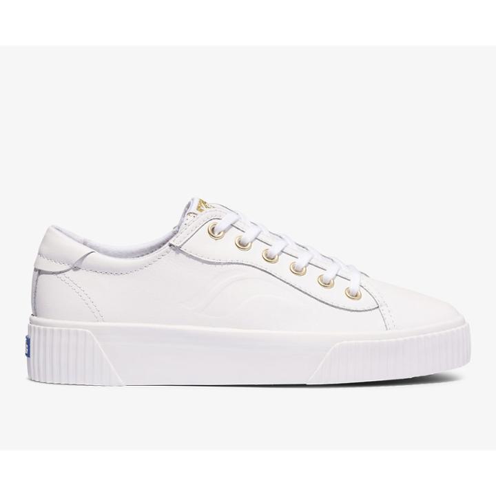 Keds Crew Kick Alto Leather White, Size 8m Women Inchess Shoes