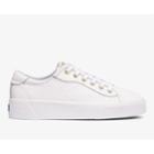 Keds Crew Kick Alto Leather White, Size 8m Women Inchess Shoes
