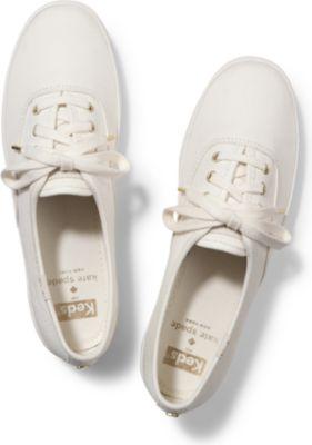 Keds X Kate Spade New York Champion Solid Cream, Size 6m Women Inchess Shoes