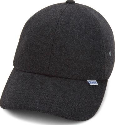 Keds Wool Baseball Cap Black, Size One Size Women Inchess Shoes