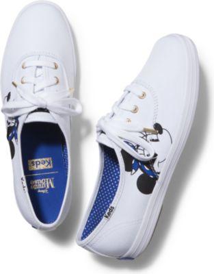 Keds X Minnie Mouse Champion White, Size 4m Women Inchess Shoes