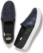 Keds X Kate Spade New York Double Decker Glitter Navy/black Glitter, Size 5m Women Inchess Shoes