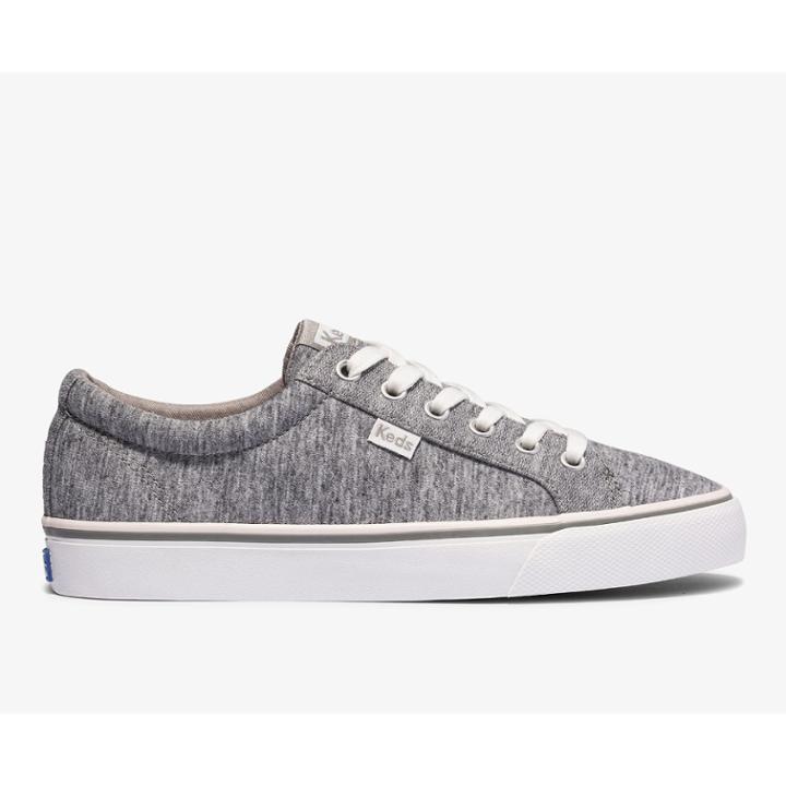 Keds Jump Kick Jersey Gray, Size 6.5m Women Inchess Shoes