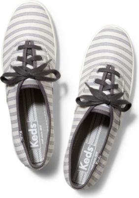 Keds Champion Cabana Stripe Drizzle Gray