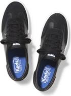 Keds Tournament Perf Leather Black, Size 5m Women Inchess Shoes