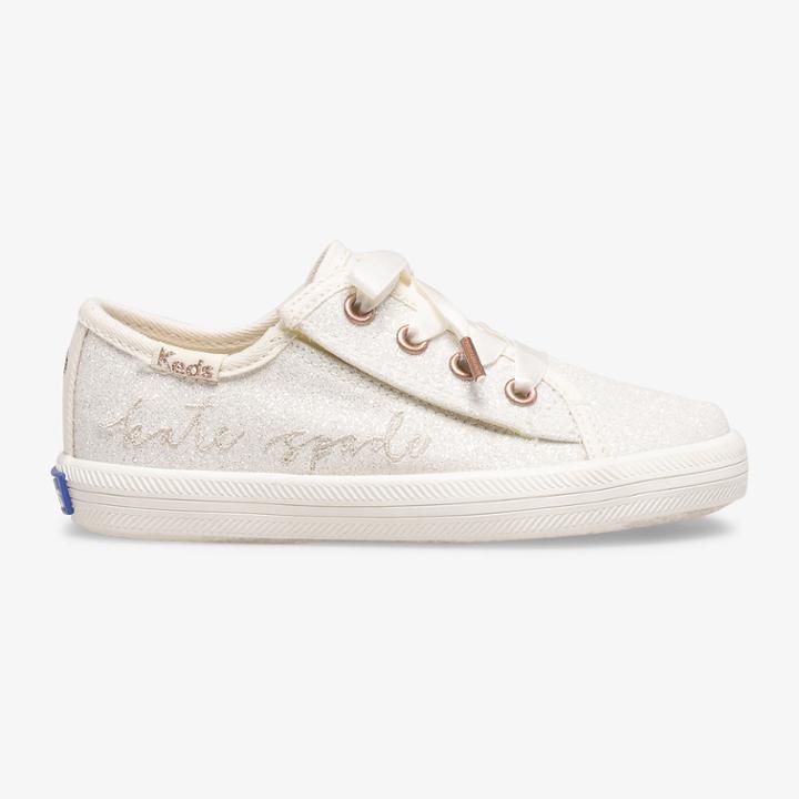 Keds X Kate Spade New York Kickstart Jr. Ivory Glitter Ivory, Size 7m Keds Shoes