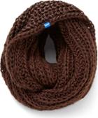 Keds Metallic Knit Infinity Scarf Cocoa Brown