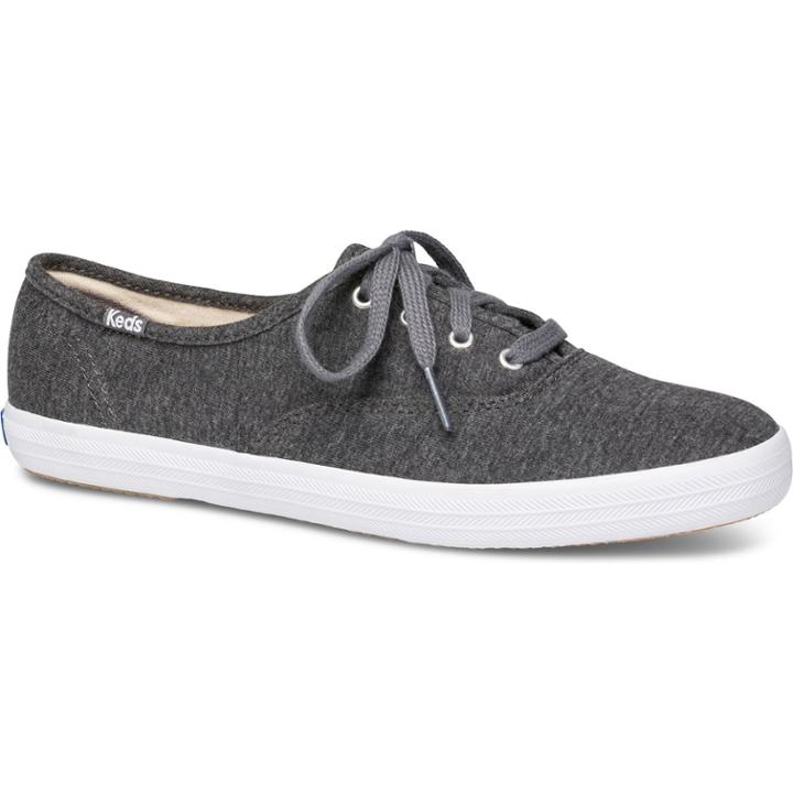Keds Champion Jersey Charcoal, Size 7m Women Inchess Shoes