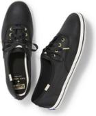 Keds X Kate Spade New York Champion Leather Black, Size 5m Women Inchess Shoes