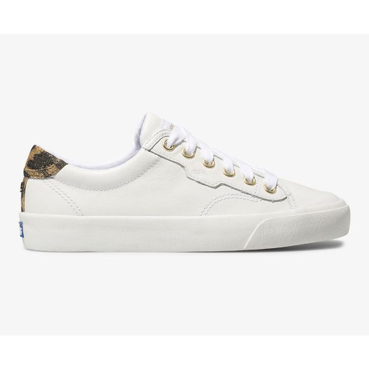 Keds X Kate Spade New York Crew Kick 75 Leather White, Size 6m Women Inchess Shoes